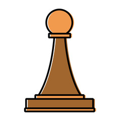Chess piece symbol icon vector illustration graphic design