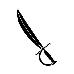 Sword medieval weapon icon vector illustration graphic design