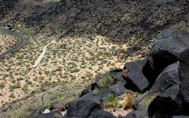 Basalt Rock Petroglyph
