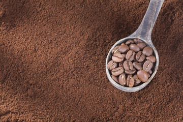 Ground coffee beans - Coffea