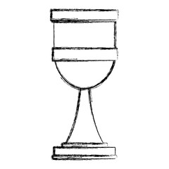 Sacred chalice cup icon vector illustration graphic design
