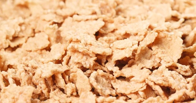 Pile of cornflake in rotation