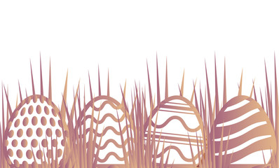 easter eggs  vector illustration