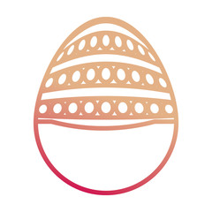 easter egg with dots and lines vector illustration