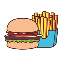 burger vector illustration