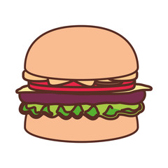 burger vector illustration