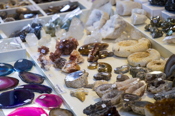 colorful jewelry stones.