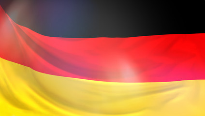 flag of Germany german flag 3d rendering