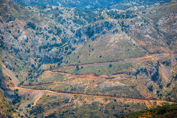 Fototapeta premium Beautiful mountain landscape of Crete Island, Greece
