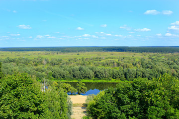 Fototapeta na wymiar wild landscape from a bird's-eye view