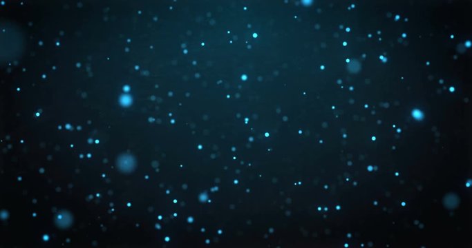 moving blue particles background