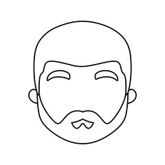 Obraz na płótnie Canvas avatar man with beard icon