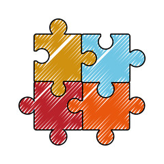 Obraz premium puzzles pieces icon