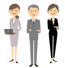 ビジネスシーン スーツの男女