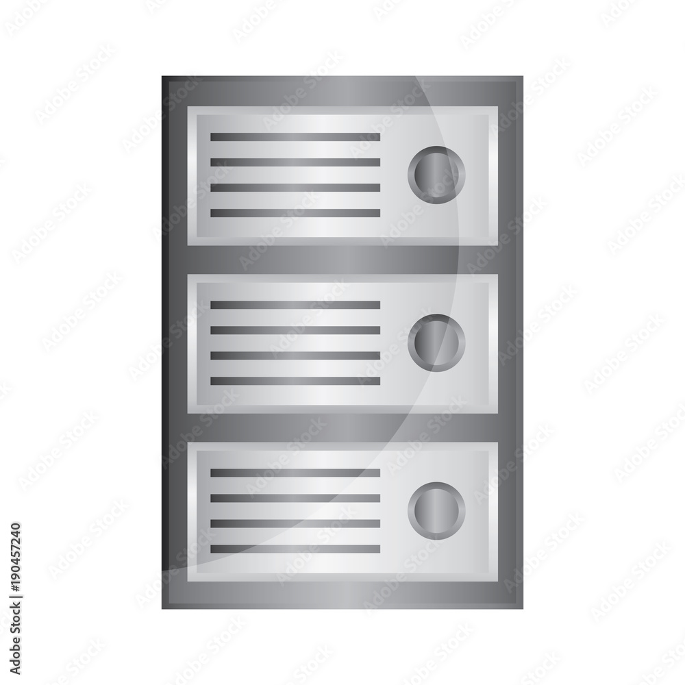 Poster cpu tower icon image vector llustration design