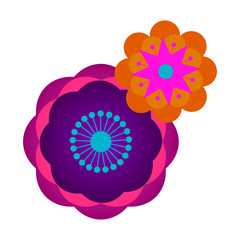 Decorative asian flower