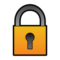 safety lock icon image vector llustration design 