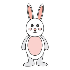 Obraz premium rabbit or bunny icon image vector illustration design 