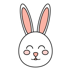 Fototapeta premium rabbit or bunny icon image vector illustration design 