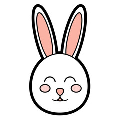 rabbit or bunny icon image vector illustration design 