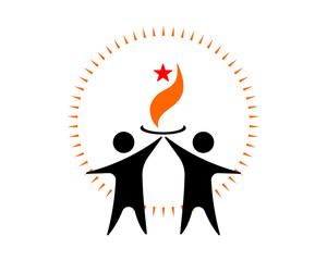 fire figure silhouette image vector icon logo symbol