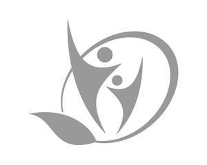 gray figure abstract image vector icon logo symbol