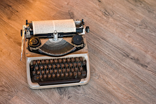 An old typewriter. A tool for the writer. A new novel.