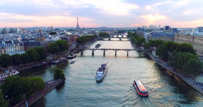 Paris Seine river aerial France 12