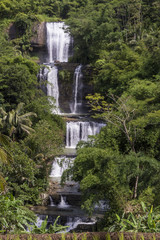 Curug Nangga waterfalls located in Bogor town, West Java, Indonesia