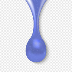 drop of water isolated on transparent background