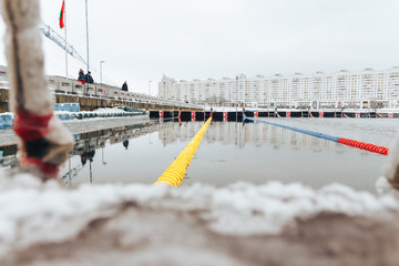 Swimming pool for winter