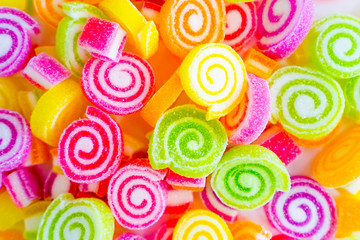 Fototapeta na wymiar colorful sweet jelly candies 
