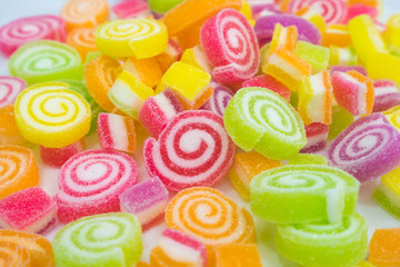 Fototapeta na wymiar colorful sweet jelly candies background