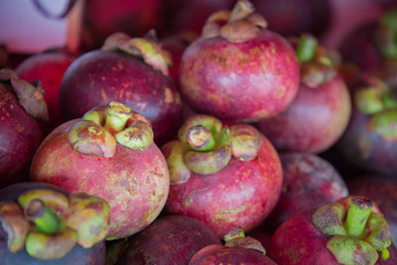 Mangosteen Fruit at Thai Market