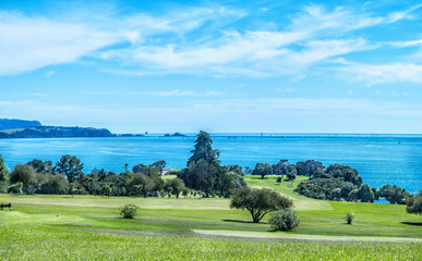 Golf course at Waitangi, New Zealand
