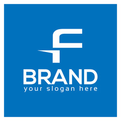 Creative Letter F for technology logo. F letter logo. F logo