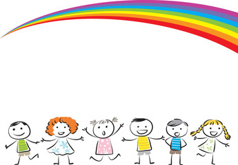 kids with background