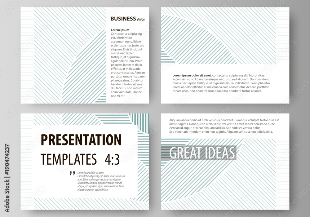 Poster business templates for presentation slides. easy editable abstract vector layouts in flat design. mi
