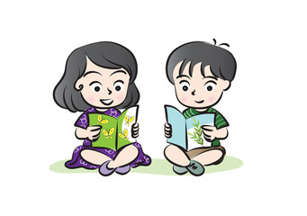 kids reading