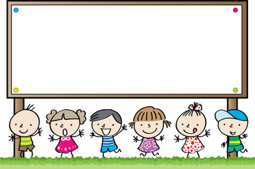 Naklejka premium kids reading