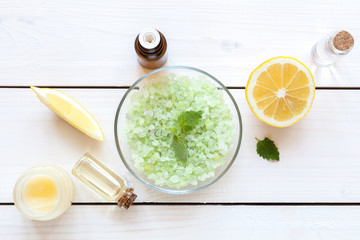 Citrus cosmetics concept