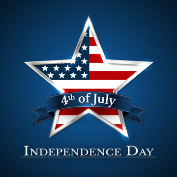 U.S.A INDEPENDENCE DAY VECTOR ILLUSTRATION