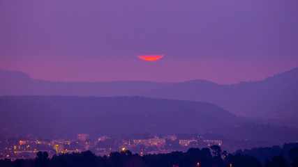 super moon over Aix-en-Provence