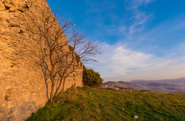 Sabina (Italy) - The landscape of area in province of Rieti, central Italy, from the San Martino...