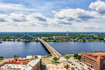 panorama of Riga, Latvia