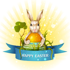 Happy Easter greeting background