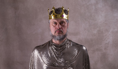 king, a man with a crown