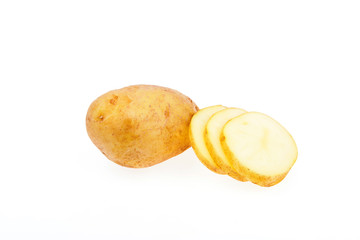 Potato isolated on a white background