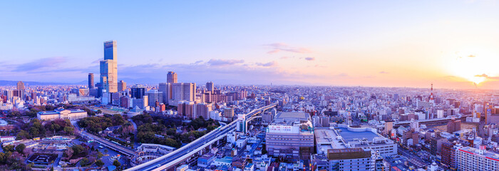 Fototapeta premium Krajobraz miasta Japonii Osaka