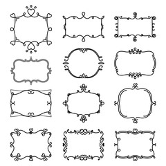 Doodle decorative frame 1